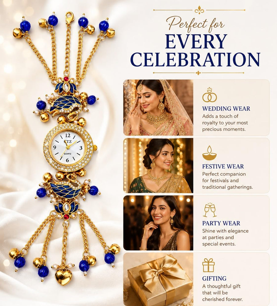 Kashmiri Bracelet Watch for Women